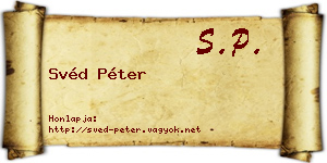 Svéd Péter névjegykártya
